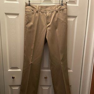 Eddie Bauer Women’s Khaki Wrinkle Resistant Cotton Dress Pants – Size 10